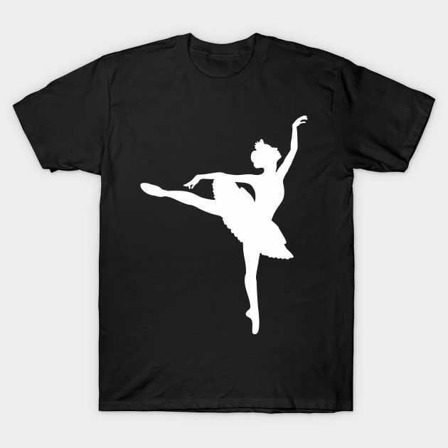 White Ballerina T-Shirt by XOOXOO